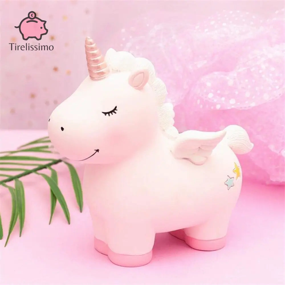 Grosse Tirelire Licorne Rose