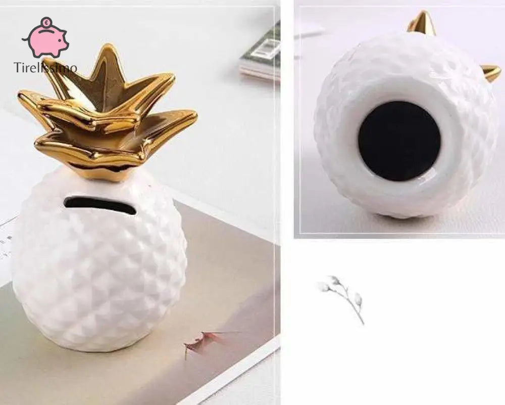 Tirelire Ananas Blanc