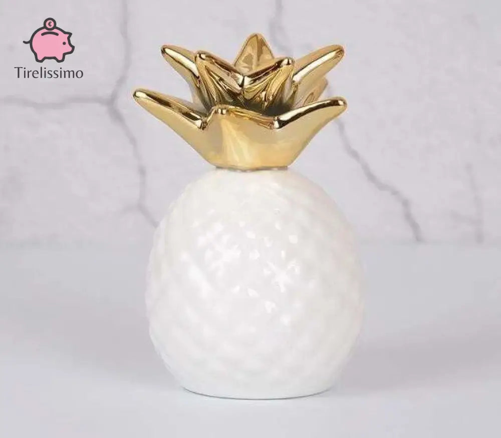 Tirelire Ananas Blanc
