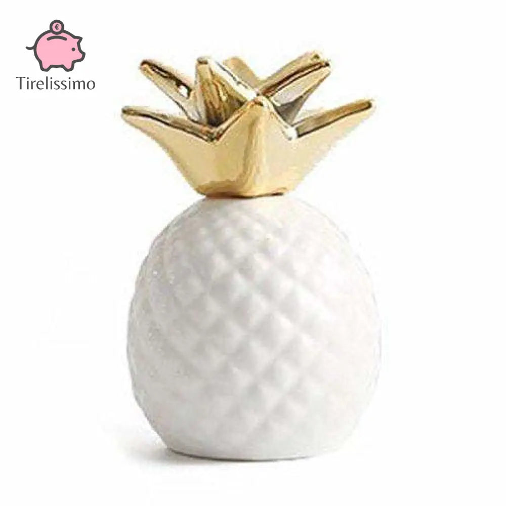 Tirelire Ananas Blanc