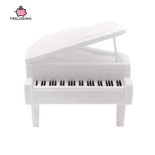 Tirelire Piano Blanc
