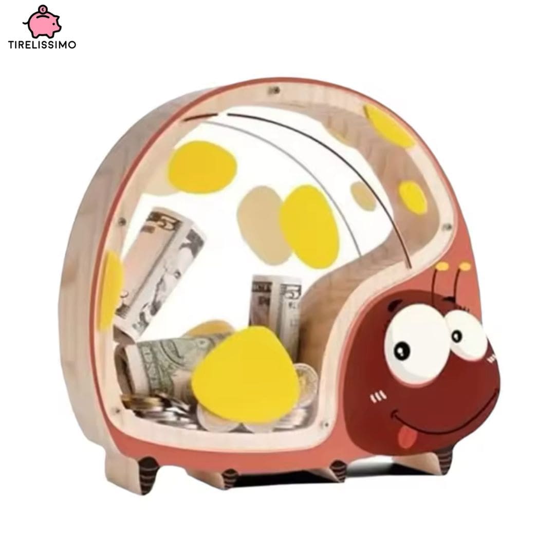 Tirelire Bois Animaux Rigolos