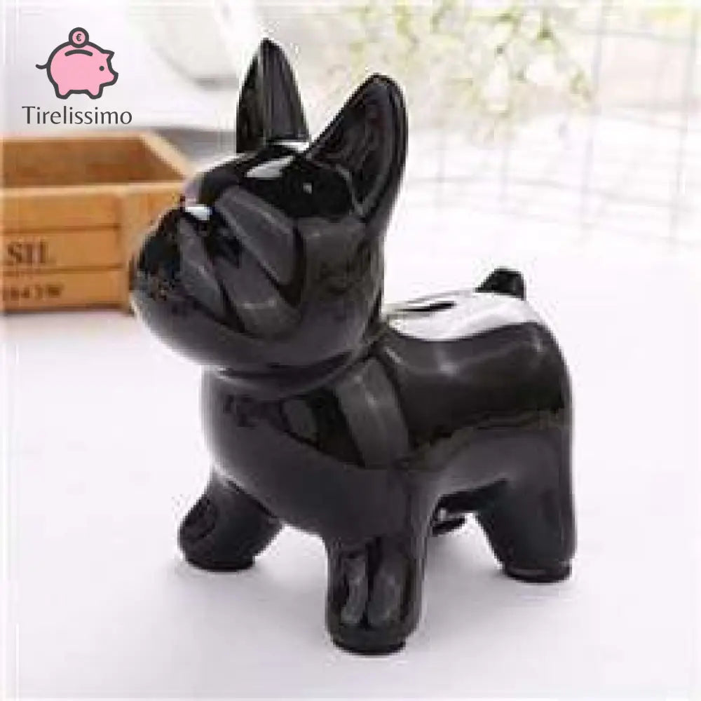 Tirelire Bouledogue Noir