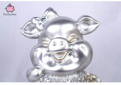 Tirelire Cochon Argent