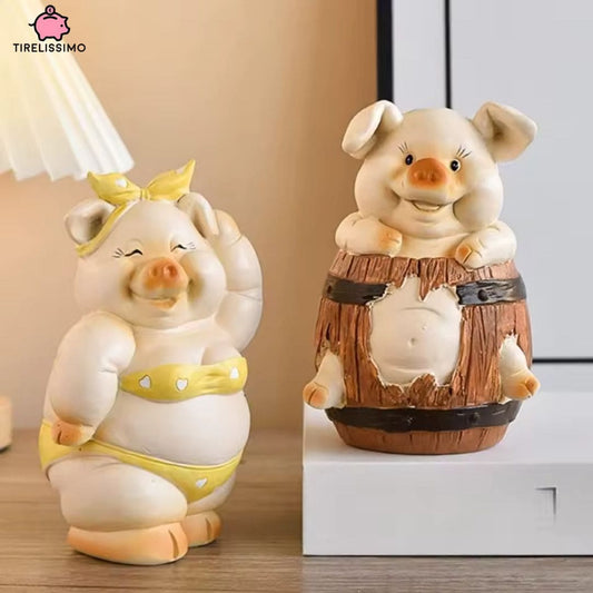 Tirelire Cochon Couple