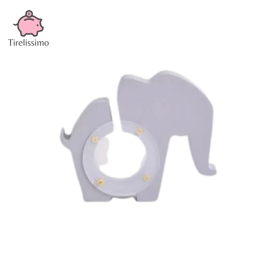 Tirelire Éléphant Bois Gris