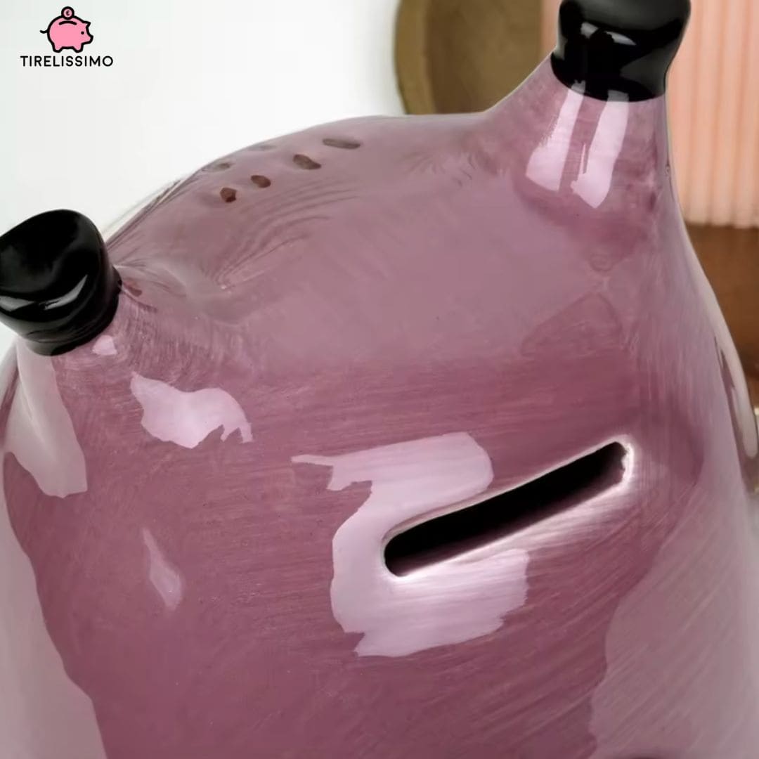 Tirelire Hibou Violet