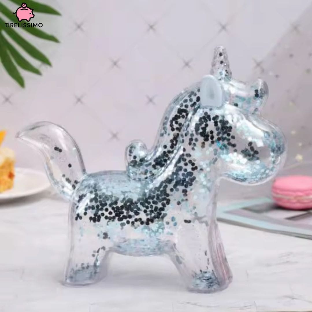 Tirelire Licorne à Paillettes