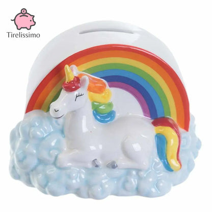 Tirelire Licorne Arc en Ciel