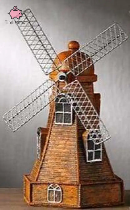 Tirelire Moulin Orange