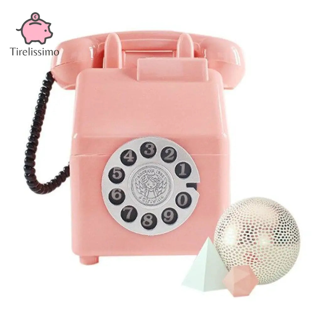 Tirelire Téléphone Rose